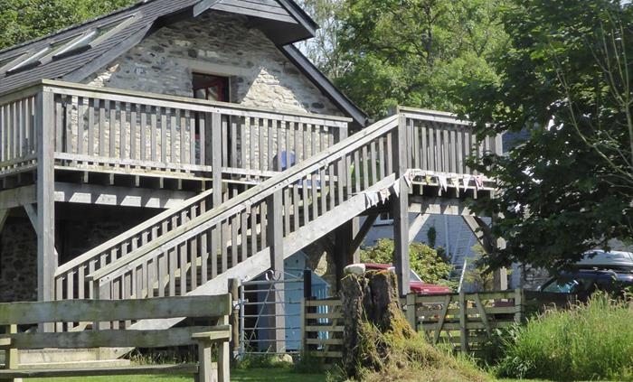 View of Y Granar Balcony and Garden